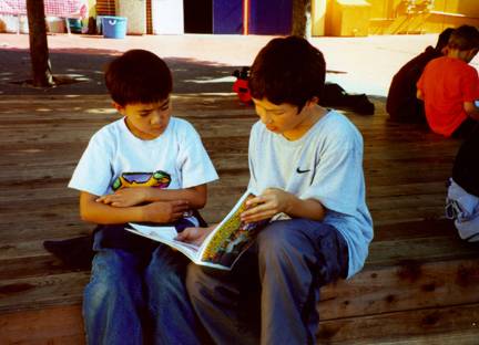 boys reading